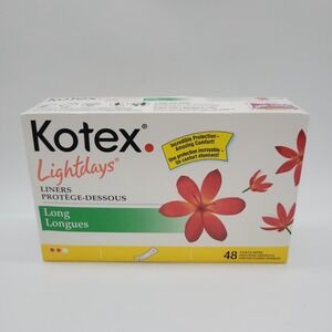2006 Kotex Light Days LONG Panty Liners 48 Count Vintage New Sealed NOS